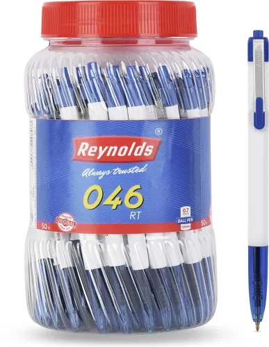 Image of Reynolds 046 Ball Pen  (Pack of 50, Ink Color - Blue)