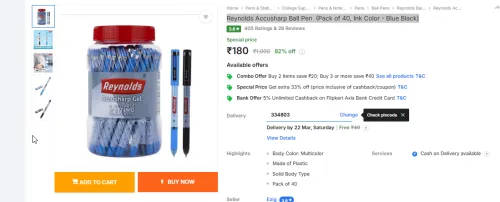 Image of Reynolds Accusharp Ball Pen 
