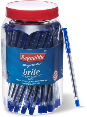 Image of Reynolds Brite Ball Pen – Pack of 50, Blue Ink