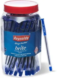 Reynolds Brite Ball Pen – Pack of 50, Blue Ink