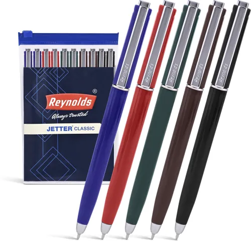Image of Reynolds Jetter Ball Pen (Pack of 10, Ink Color - Blue)