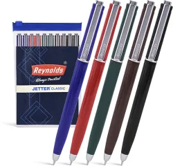 Reynolds Jetter Ball Pen (Pack of 10, Ink Color - Blue)