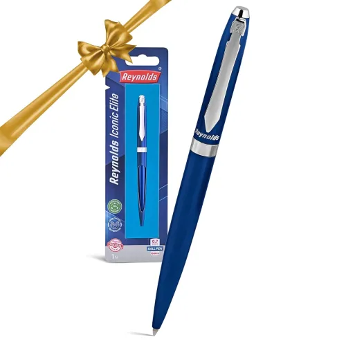 Image of Reynolds Metal Iconic Elite Navy Blue Pen