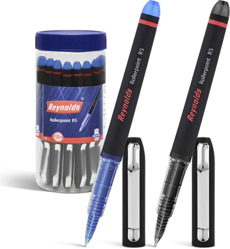 Image of Reynolds R5 Roller Ball Pen  (Pack of 10, Ink Color - Blue)
