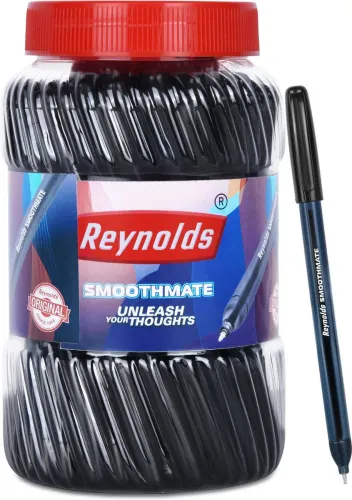 Image of Reynolds Smoothmate Ball Pen  (Pack of 50, Ink Color - Black)