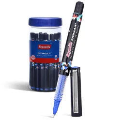 Reynolds Trimax Blue Roller Ball Pen 10-Pack 0.5mm