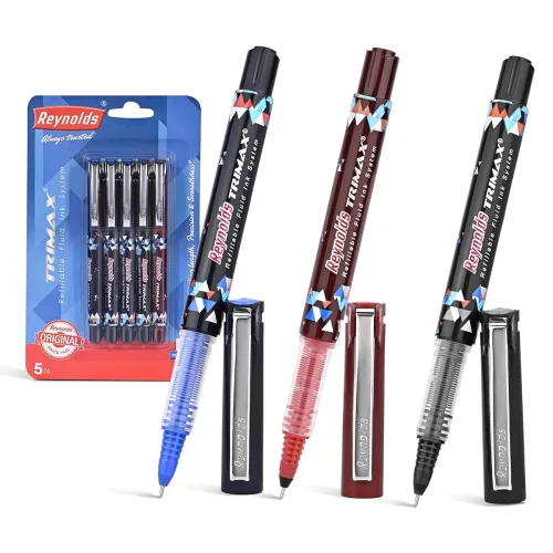 Image of Reynolds TRIMAX RollerBall Pen SET - 5 PENS