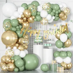 RG Accessories Olive Green & Gold Balloon Kit (51 Pcs)