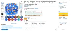 RGB String Lights 10M 100 LED USB Fairy Lights