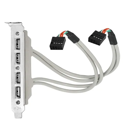 Image of RiaTech 4-Port USB 2.0 PCI Bracket Adapter 