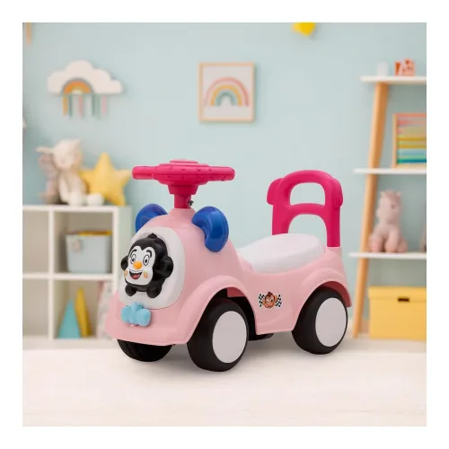 Image of Amazon Brand - Jam & Honey Ride on & Car for Kids with Music & Horn Steering, Push Car for Baby with Backrest, Safety Gu