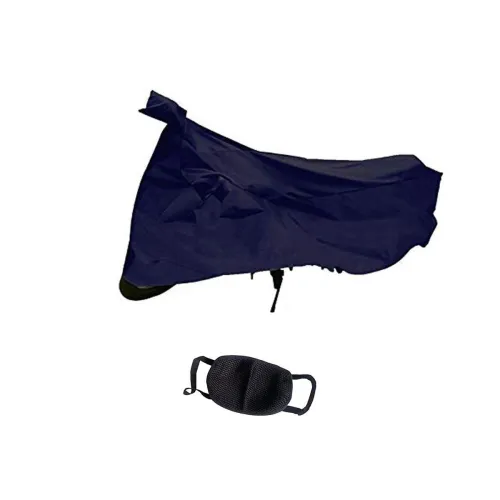 Image of Riderscart 100% Waterproof, Dustproof & UV Protection Bike Cover Combo with Pollution Mask and Storage Bag Body Covers f