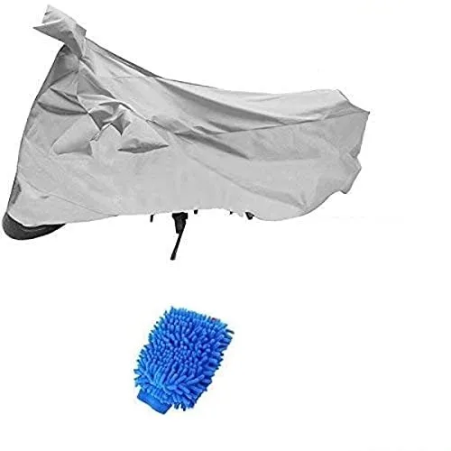 Image of Riderscart Waterproof Bike Cover Combo for KTM RC 390 (Silver)