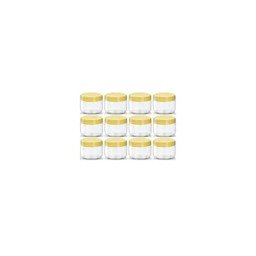 Image of Right Small Tiny Containers Plastic Clear Boxes with Screw lid 50 ml (Pack of 12)