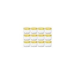 Right Small Tiny Containers Plastic Clear Boxes with Screw lid 50 ml (Pack of 12)
