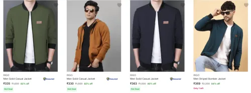 Image of Rigo Men's Jackets at minimum 72% Discount