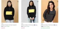 Rigo Womens Sweatshirts at minimum 70% Discount