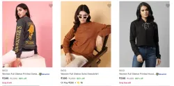 Rigo Womens Sweatshirts upto 84% Discount