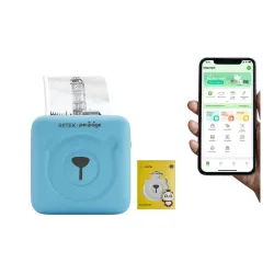 RIITEK PeriPage Mini Bluetooth Thermal Printer (Blue, Inkless)