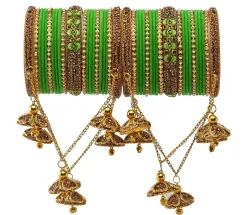 Rijoli Metal Zircon Bangle Set