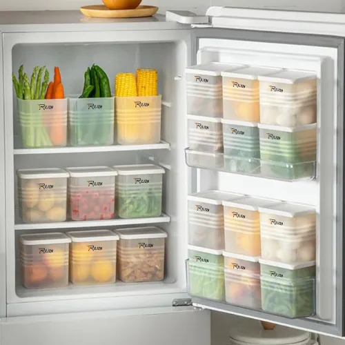 Image of RILION Fridge Storage Boxes (Pack of 