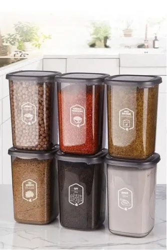Image of RILION Kitchen Storage Containers, 1200 ML, Set of 6,