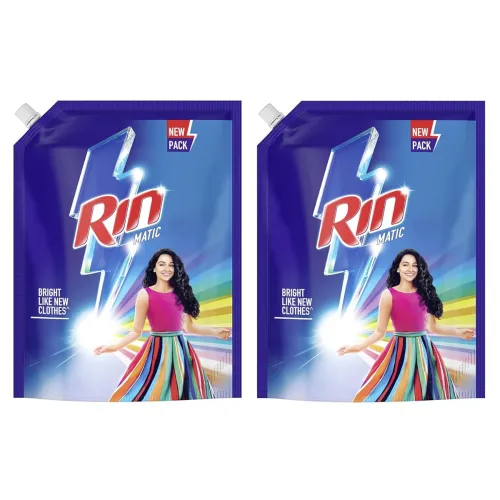 Image of Rin Detergent Liquid Refill, 2L * pack of 2