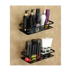 RIOMAX Wall Mounted Self-Adhesive Bathroom Shelf/Kitchen Rack & Holder/Soap Holder/Storage Organizer Rack - Bathroom Acc