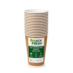Ripple Glass 250 ml, Pack of 25