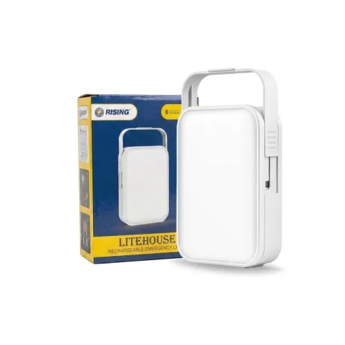 Image of RISING LITEHOUSE Rechargeable Emergency Light, 12W LED Power, 4000mAh