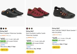 Rising Wolf Mens Sandal at Minimum 60% Discount