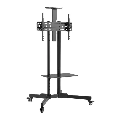 Image of RISSACHI Heavy Duty TV Trolley Stand with Wheels (32–75 Inch)