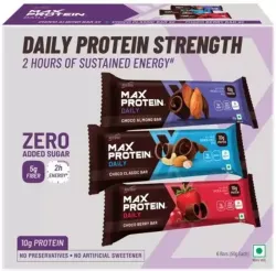RiteBite Max Protein Daily Assorted 10g Protein Bars with 5g Fiber, 0 Added Sugar, 21 Vit. & Minerals Protein Bars (300