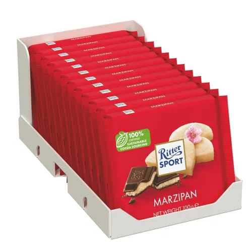 Image of Ritter Sport Marzipan Dark Chocolate 100g