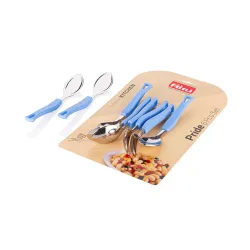 RITU 6 Pieces Stainless Steel Dessert Spoon for Kitchen