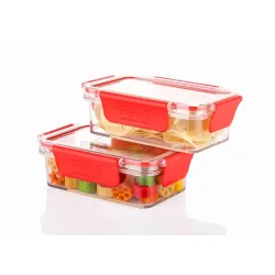 Ritu J-343 Plastic Storage Box Fridge Organizers Kitchen Container Freezer Food,Vegetables,Fruits,Fish and Egg with Airtight Lid - 1000ml (Pack of 1)