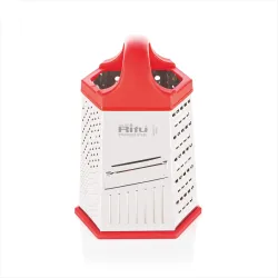 Ritu J-381 Vegetable Grater & Slicer|Stainless Steel 7 in 1 Kitchen Chopper| Grater for Cheese|Vegetables|Ginger (Silver)