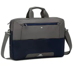 RIVACASE Suzuka 7757 Steel Blue/Grey Laptop Bag 17.3\ Inches