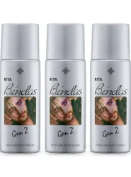 RIYA BINDAS Grey Deodorant |150 ML Each Deo | Body Spray For Men - Pack of 3 Deodorant Spray - For Men (450 ml, Pack of 3)