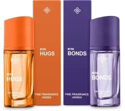 RIYA Hugs and Bonds Perfume for Unisex | 20 ml Each| Set of 2 |Long Lasting Fragrance Eau de Parfum  -  40 ml (For Men &
