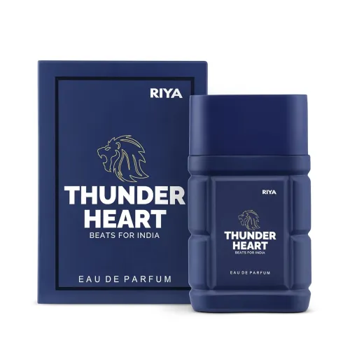 Image of Riya Thunderheart - Beats For India (Blue) 100ml Perfume For Unisex, Liquid Eau De Parfum With Long Lasting Fragrance, C
