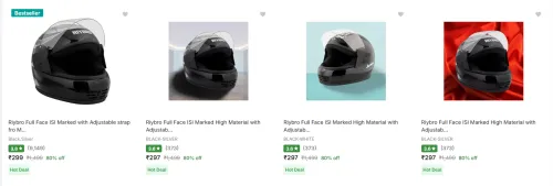 Image of Riybro Biker Helmets upto 80% Discount