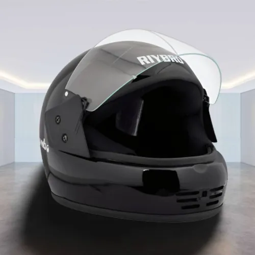 Image of Riybro Full Face ISI Marked High Material with Adjustable strap for Men & Boy Riding Motorbike Helmet  (Black)