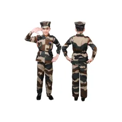 RIZART Army Soldier Uniform for Kids, Police Costumes, BSF, Military Cosplay Dress Up for Boys & Girls