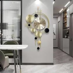 RIZIK STORE Handmade Decorative Metal Wall Clock