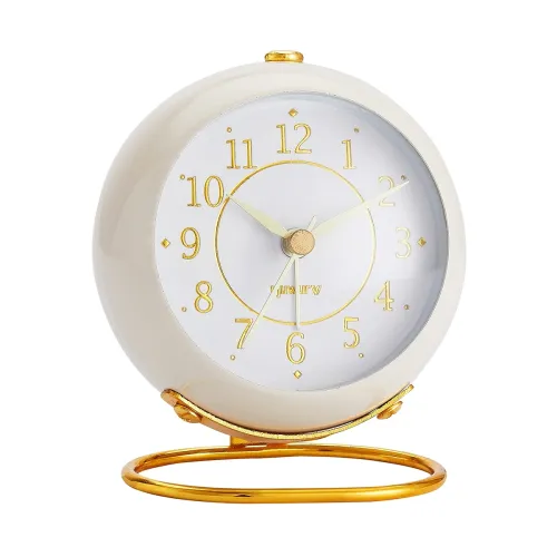 Image of Rjuwurv Retro Analog Metal Desk Alarm Clock