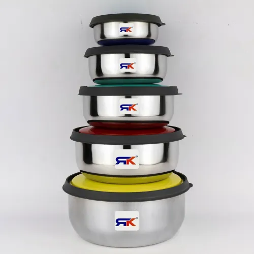 Image of RK Pack of 5 Steel Cookie Jar