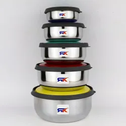 RK Pack of 5 Steel Cookie Jar