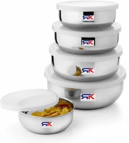 Image of RK Stainless Steel Plastic Utility Container (Pack of 5)