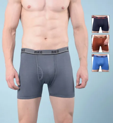 Image of rkg  Pack of 4 Solid Men Trunk